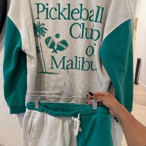 Womens Grayson Threads Pickleball Club of Malibu Matching Set Medium